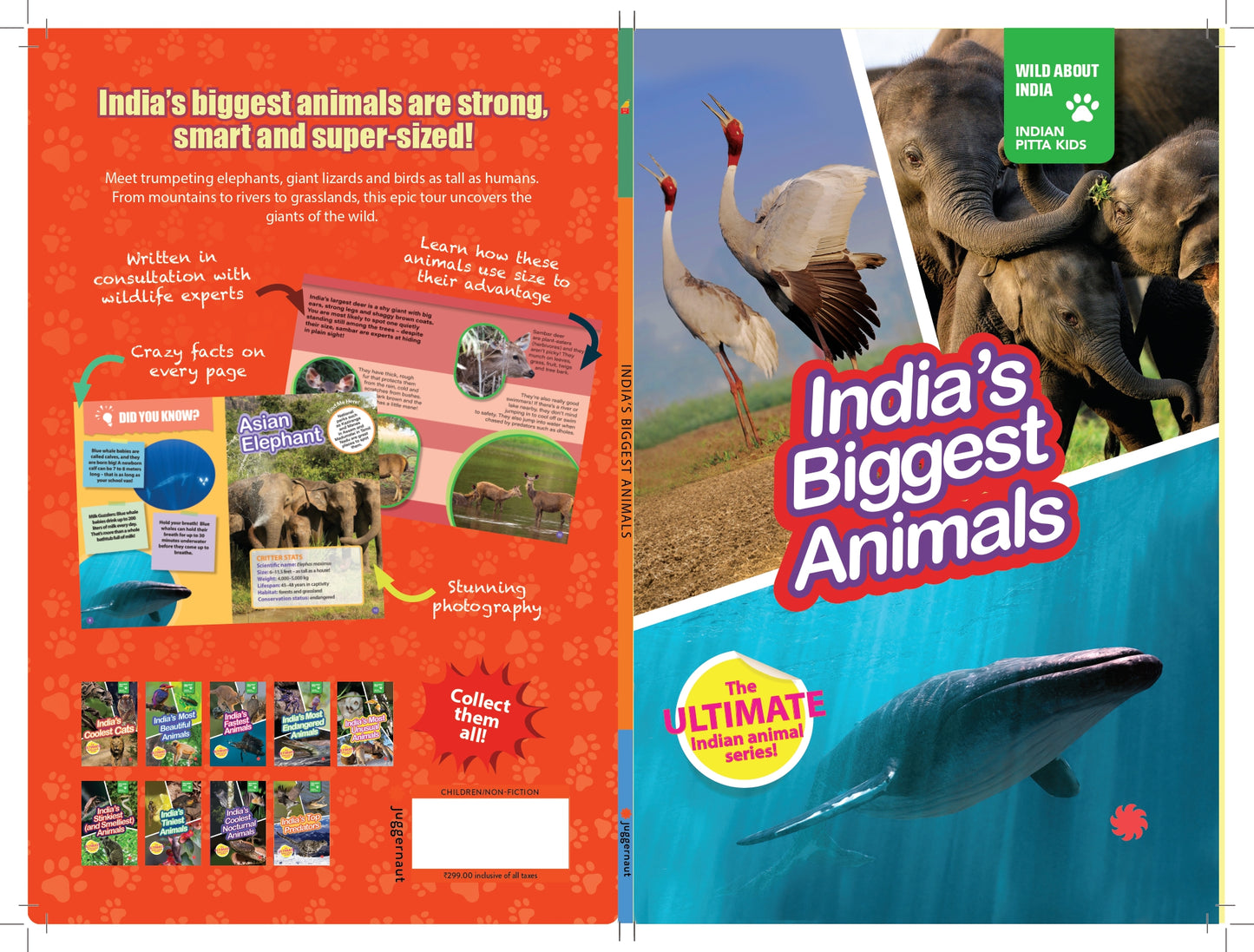INDIA’S BIGGEST ANIMALS : Wild About India - Engaging Book for Kids (Ages 5-15) - Fun Facts, Trivia Questions and Answers to Teach Your Children about the Animal Kingdom