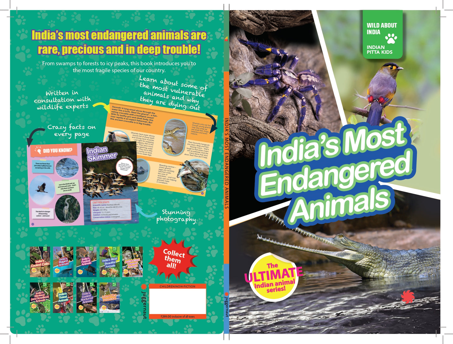 INDIA’S MOST ENDANGERED ANIMALS : Wild About India - Engaging Book for Kids (Ages 5-15) - Fun Facts, Trivia Questions and Answers to Teach Your Children about the Animal Kingdom