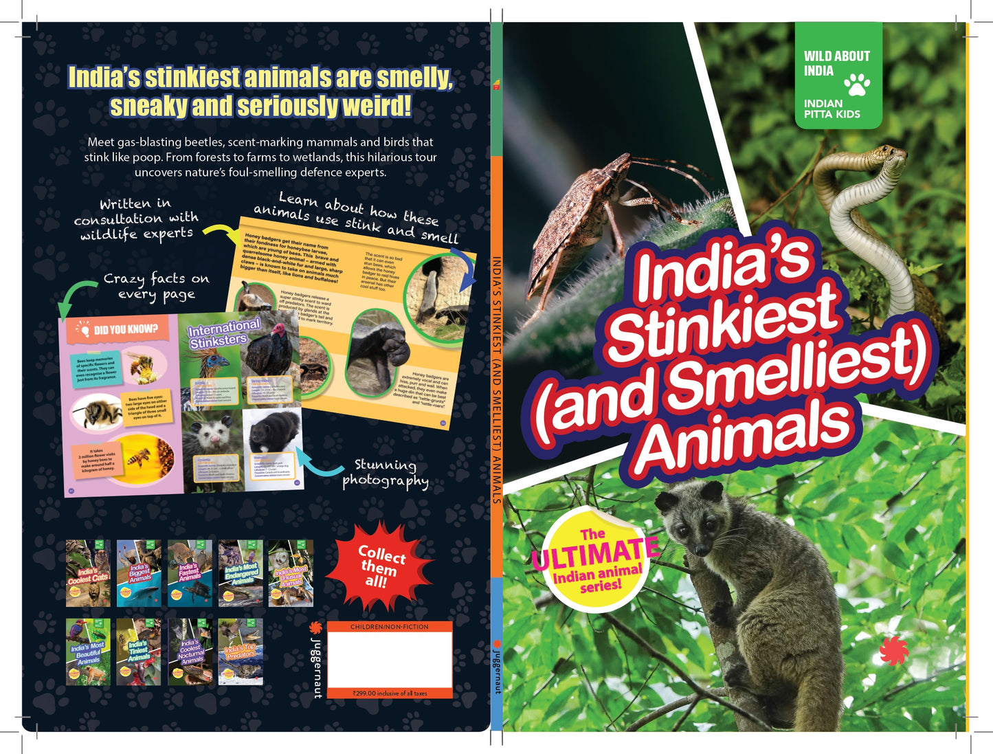 INDIA’S STINKIEST (AND SMELLIEST) ANIMALS : Wild About India - Engaging Book for Kids (Ages 5-15) - Fun Facts, Trivia Questions and Answers to Teach Your Children about the Animal Kingdom
