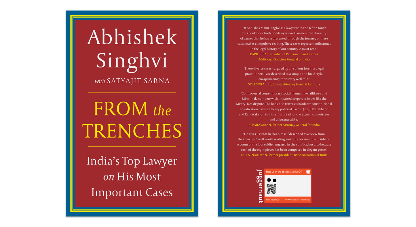 From The Trenches: India's Top Lawyer On His Most Important Cases