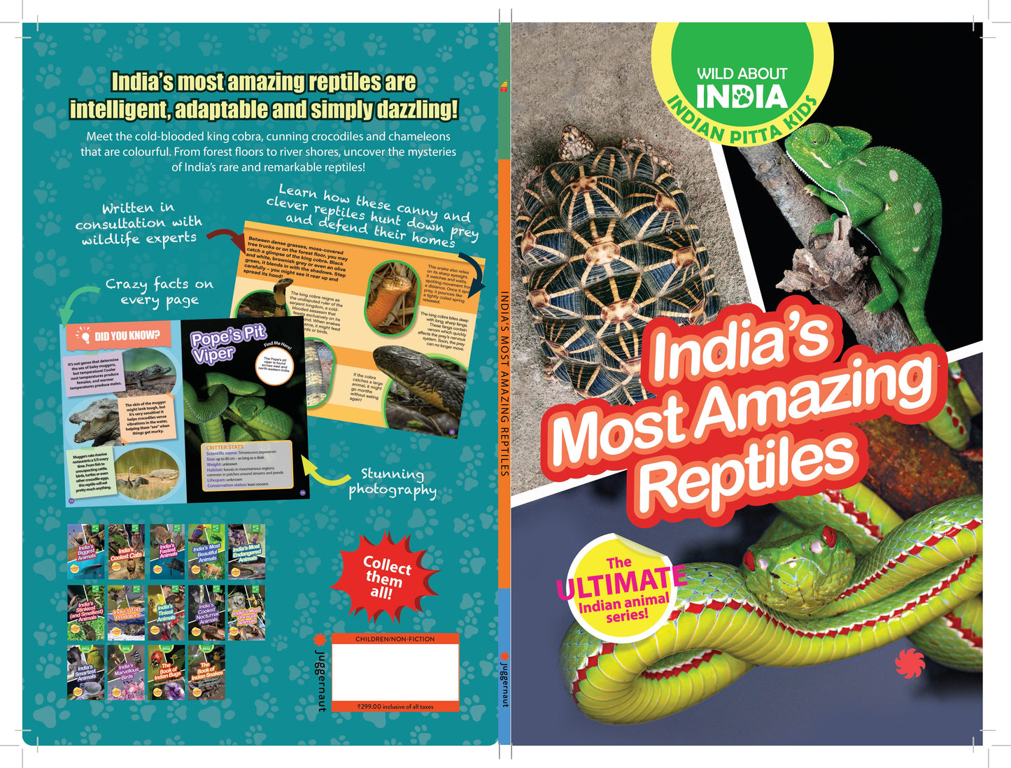 India’s Most Amazing Reptiles : Easy-To-Read Animal Books For Children; Ages 5–15 Years