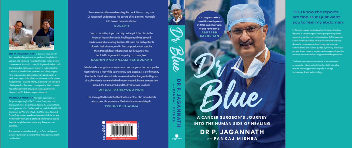 DR BLUE : A Cancer Surgeon’s Journey into the Human Side of Healing