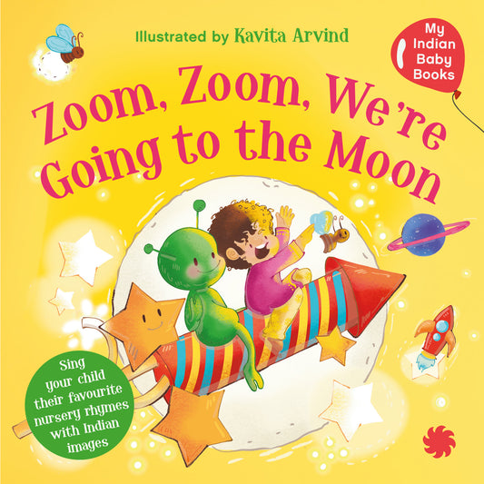 Zoom zoom, we're going to the moon for your Indian baby
