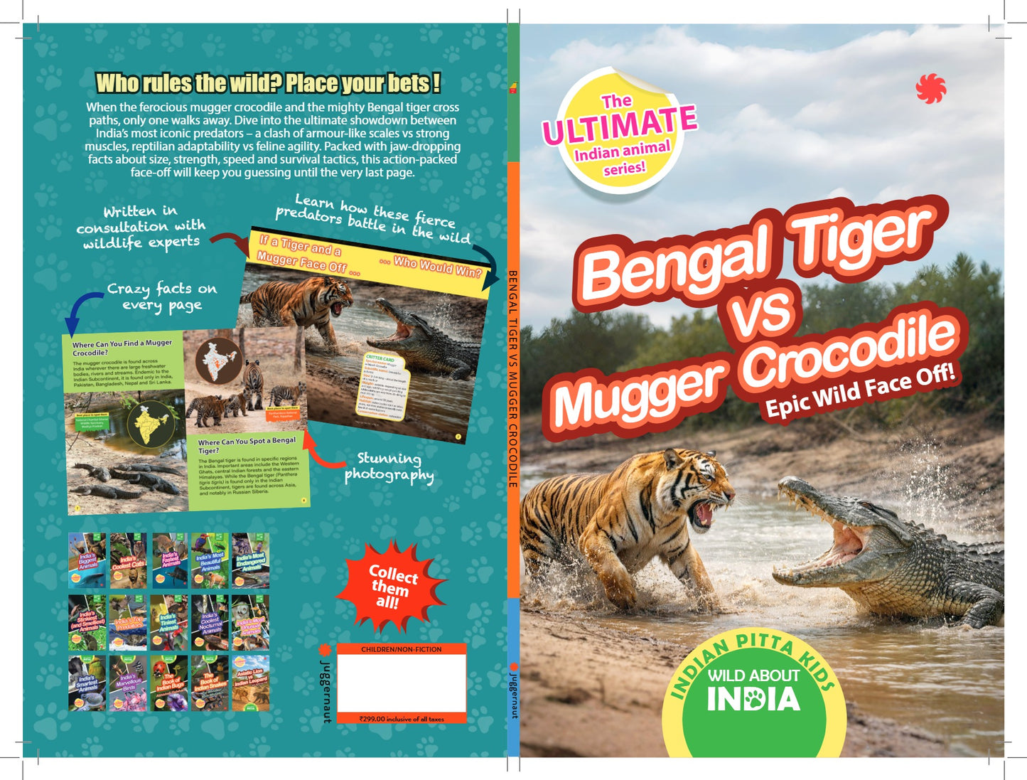 Wild About India: Bengal Tiger vs Mugger Crococdile